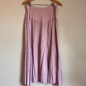 Petal & Pup lavender linen blend A-Line Skirt